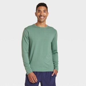 All in Motion Men's Long Sleeve Performance T-Shirt, North Green, Size XXL, NWT